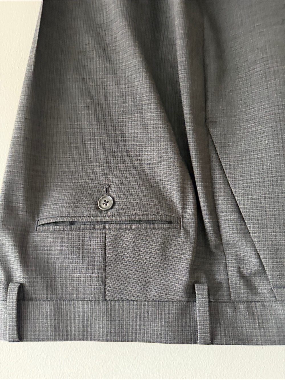 Express Men's Gray Slim Fit Wool Blend Stretch Suit 2-Piece Set 42R / 34x30 - Picture 10 of 16